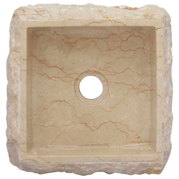 Sink Cream 30x30x13 Cm Marble Oakoia