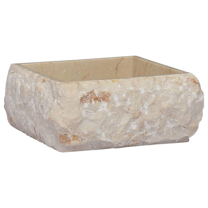 Sink Cream 30x30x13 Cm Marble Oakoia