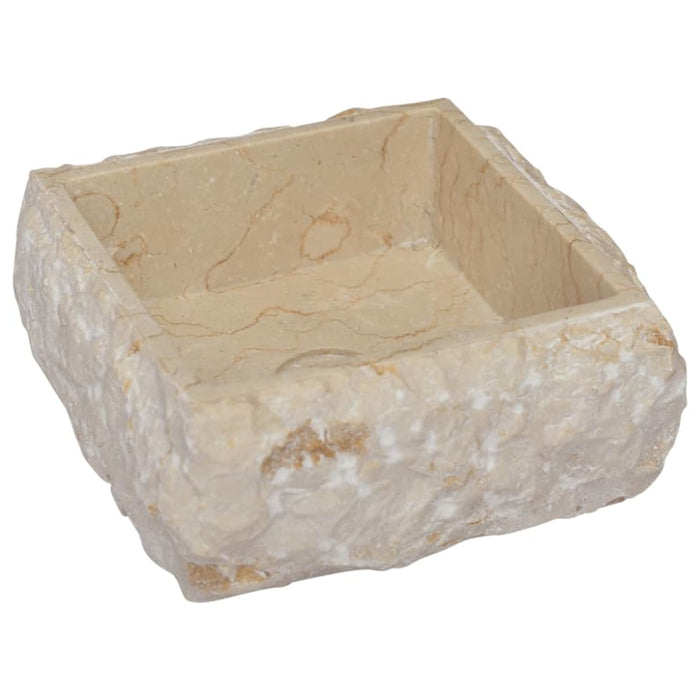 Sink Cream 30x30x13 Cm Marble Oakoia