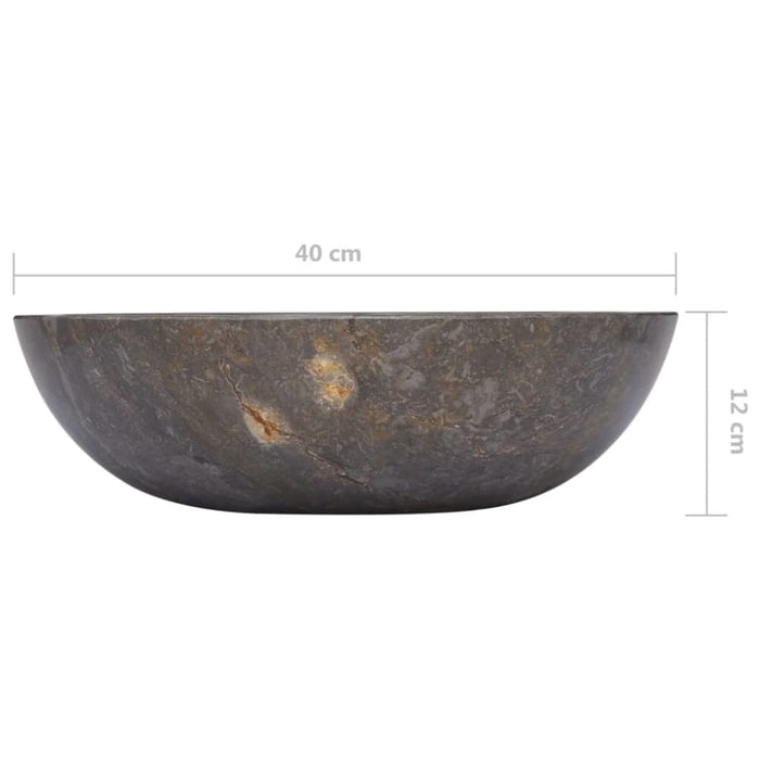 Sink Grey ø40x12 Cm Marble Oakopi