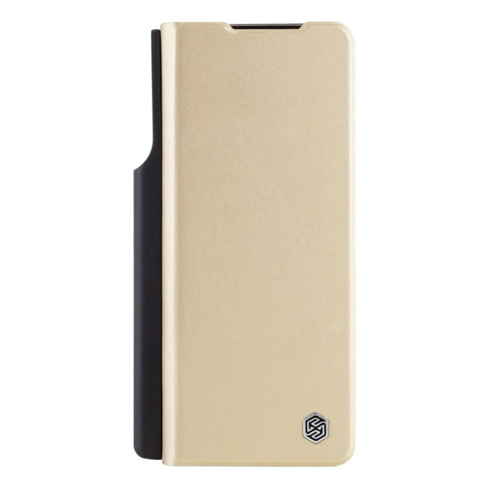 Sliding Camera Leather Case For Samsung Fold 4 5g