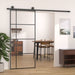 Sliding Door Esg Glass And Aluminium 90x205 Cm Black Opolnx