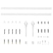 Sliding Door Hardware Kit 183 Cm Steel White Opoibk