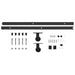 Sliding Door Hardware Kit 200 Cm Steel Black Oapxlt