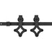 Sliding Door Skien Hardware Kit 183 Cm Steel Black Oapxlb