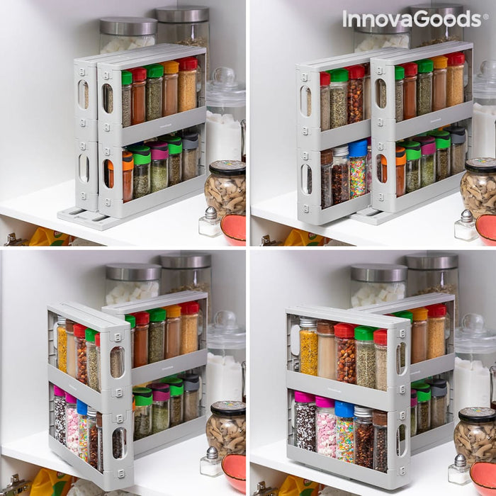 Sliding And Pivoting Spice Organiser Rispick Innovagoods