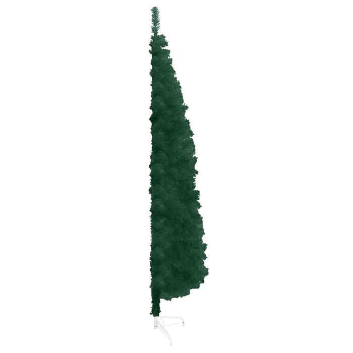 Slim Artificial Half Christmas Tree With Stand Green 210 Cm