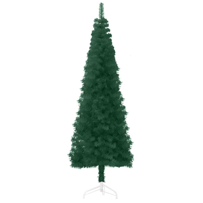 Slim Artificial Half Christmas Tree With Stand Green 210 Cm