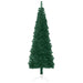 Slim Artificial Half Christmas Tree With Stand Green 210 Cm