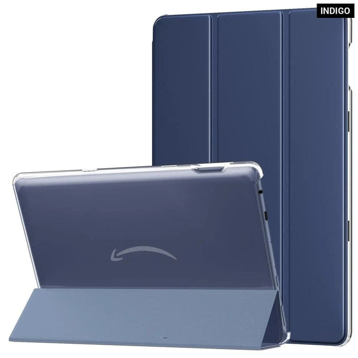 Slim Pu Leather Trifold Stand Cover For Kindle Fire Hd 10&10