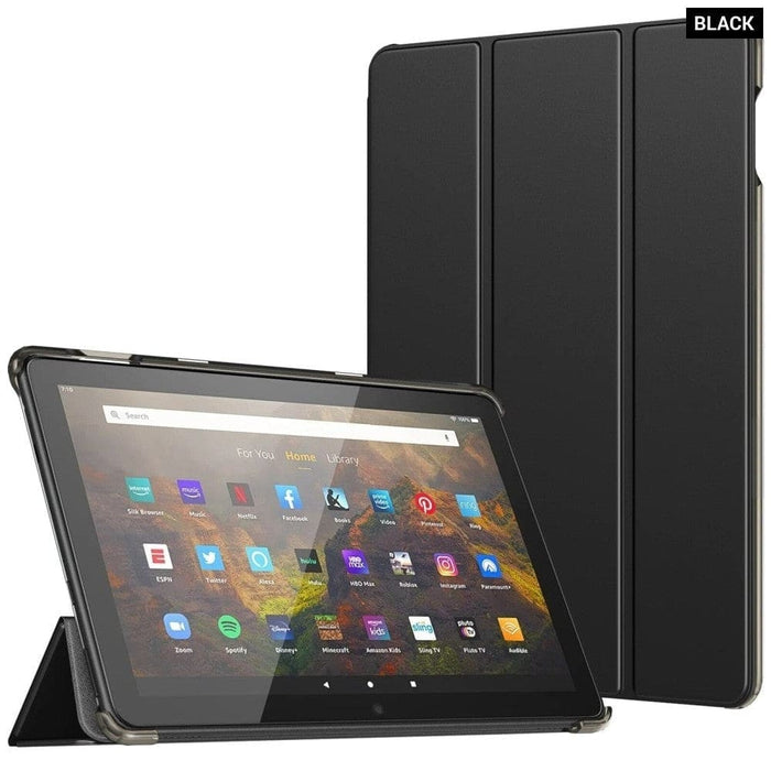 Slim Pu Leather Trifold Stand Cover For Kindle Fire Hd 10&10