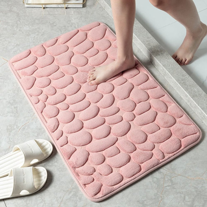 Mat Non - slip Carpets Cobblestone Embossed Bathroom Bath