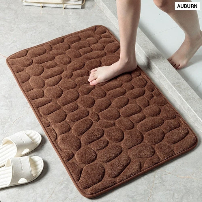 Mat Non - slip Carpets Cobblestone Embossed Bathroom Bath