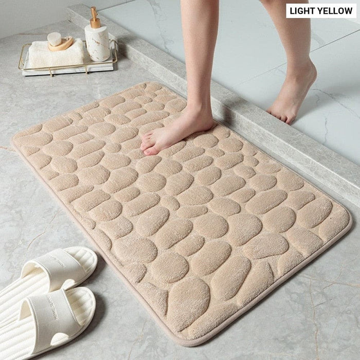 Mat Non - slip Carpets Cobblestone Embossed Bathroom Bath