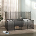 Small Animal Cage Black 143x107x93 Cm Pp And Steel Tabplk