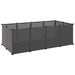 Small Animal Cage Black 144x74x46.5 Cm Pp And Steel Tabpio