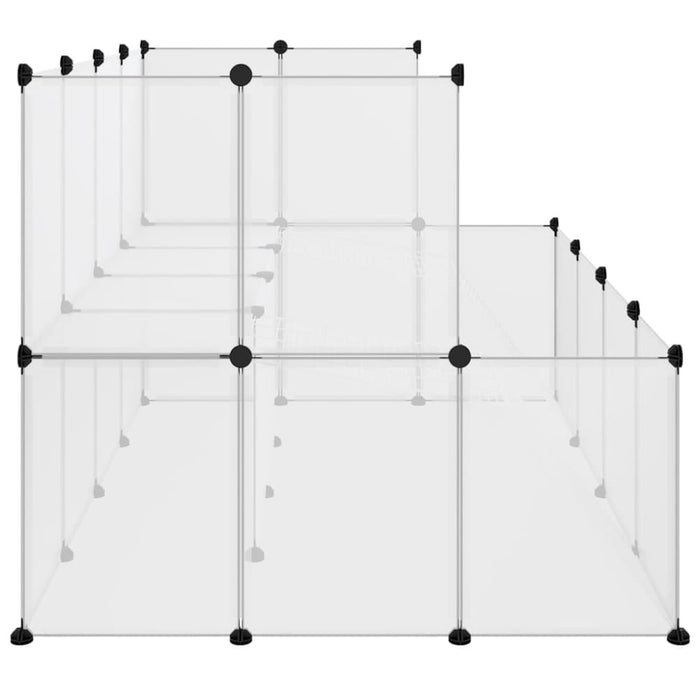 Small Animal Cage Transparent 143x107x93 Cm Pp And Steel