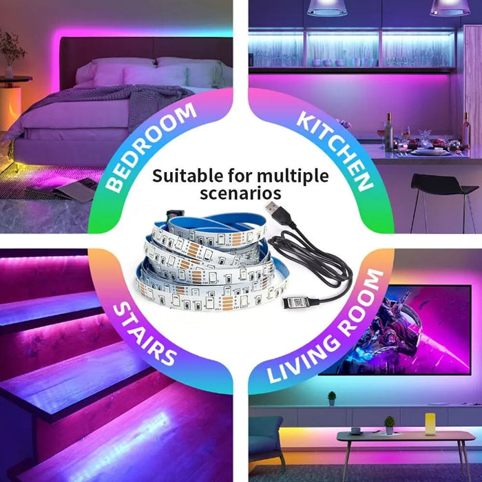 Smart Bluetooth Led Strip Lights Rgb 2835 Usb Powered App