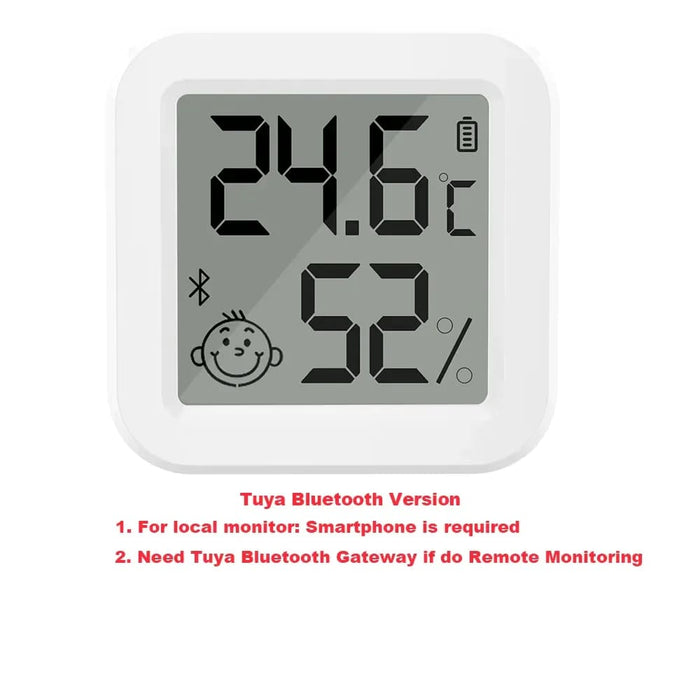 Smart Tuya Bluetooth Temp Humidity Sensor Lcd Display