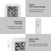 Smart Tuya Bluetooth Temp Humidity Sensor Lcd Display