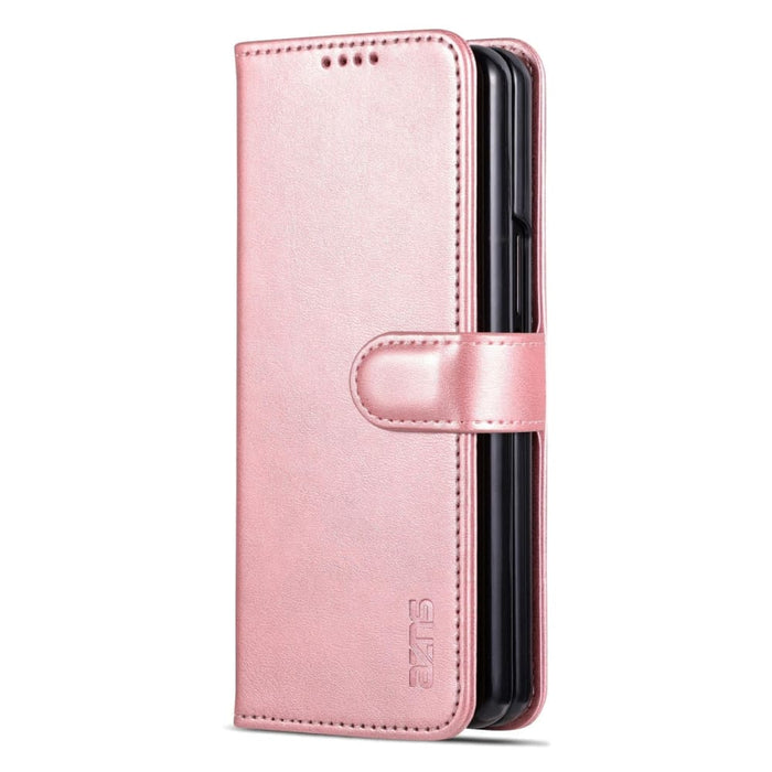 Smooth Calf Texture Leather Phone Case For Samsung Galaxy z