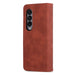 Smooth Calf Texture Leather Phone Case For Samsung Galaxy z