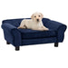 Dog Sofa Blue 72x45x30 Cm Plush Oiobab