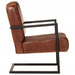 Sofa Chair Brown Real Leather Tpklti