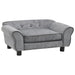 Dog Sofa Grey 72x45x30 Cm Plush