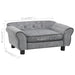 Dog Sofa Grey 72x45x30 Cm Plush