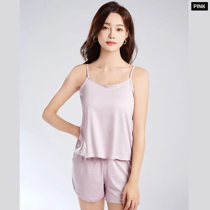 Soft Casual Short Sleepwear Pajama Set For Women