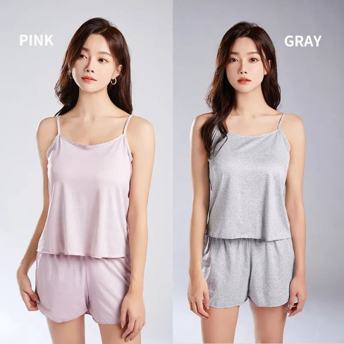 Soft Casual Short Sleepwear Pajama Set For Women