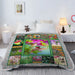 Soft Plush Floral Throw Blanket For Sofa Bed And Couch