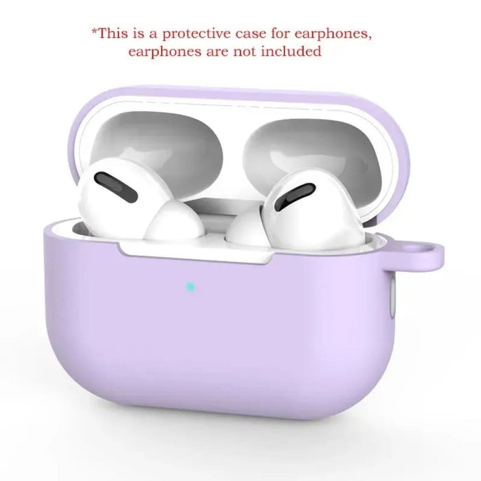 Soft Silicone Protective Case For Airpods Pro Solid Colour