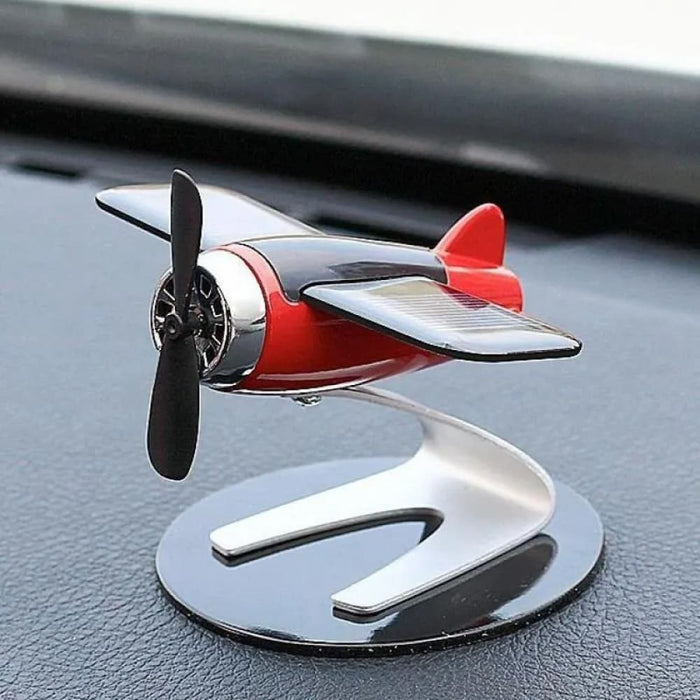 Solar Airplane Car Decoration Creative Gift For Enthusiasts