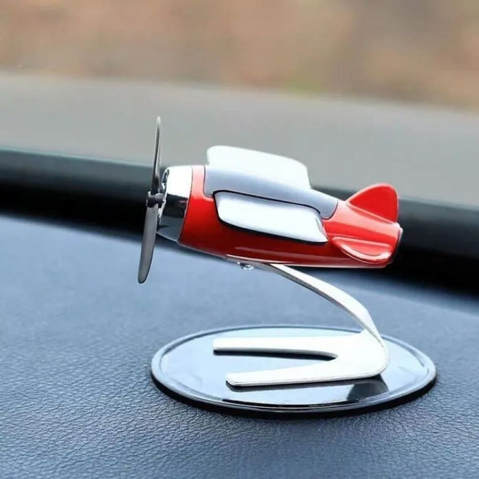 Solar Airplane Car Decoration Creative Gift For Enthusiasts