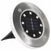 Solar Ground Lights 8 Pcs Led White Aaaol