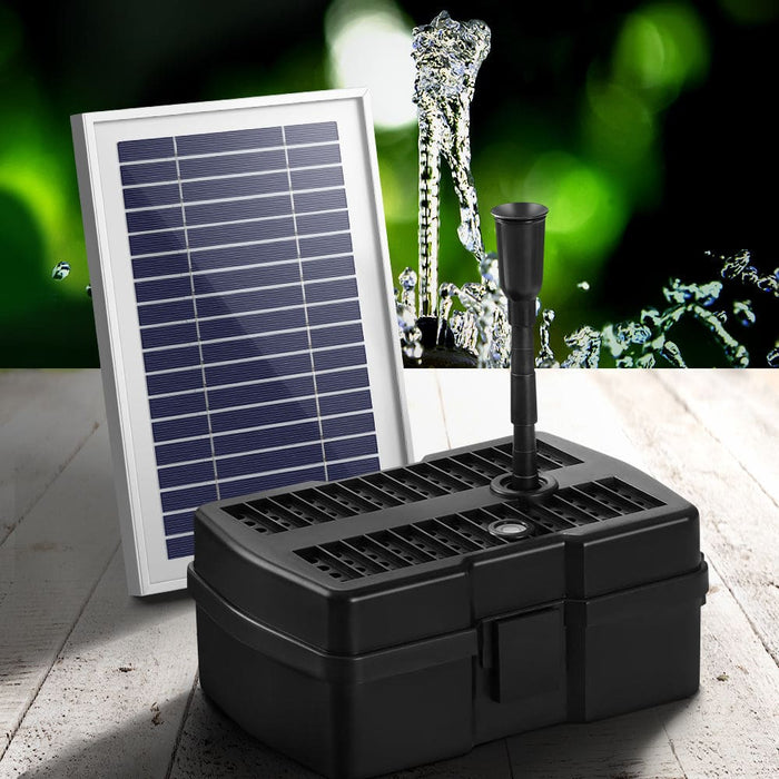 Solar Pond Pump With Eco Filter Box Water Fountain Kit 4.6ft