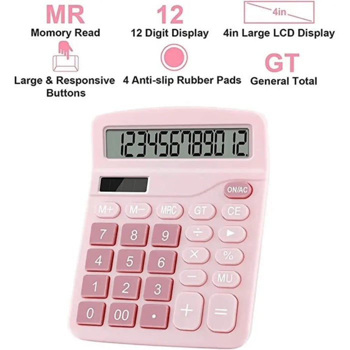 Solar Scientific Calculator Large Display Office Financial