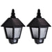 Solar Wall Lamp With Motion Sensor 2 Pcs Xibpon