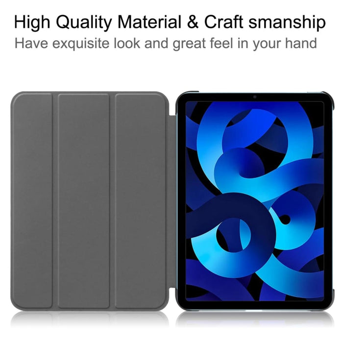 Solid Colour Custer Texture Leather Tablet Case For Ipad