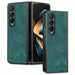 Solid Colour Pu Back Cover For Samsung Galaxy z Fold 4