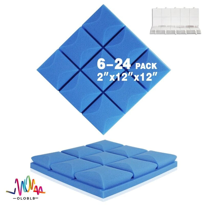 Sound Absorbing Foam 6/12/24pcs Room Insulation Studio