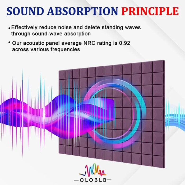 Sound Absorbing Foam 6/12/24pcs Room Insulation Studio