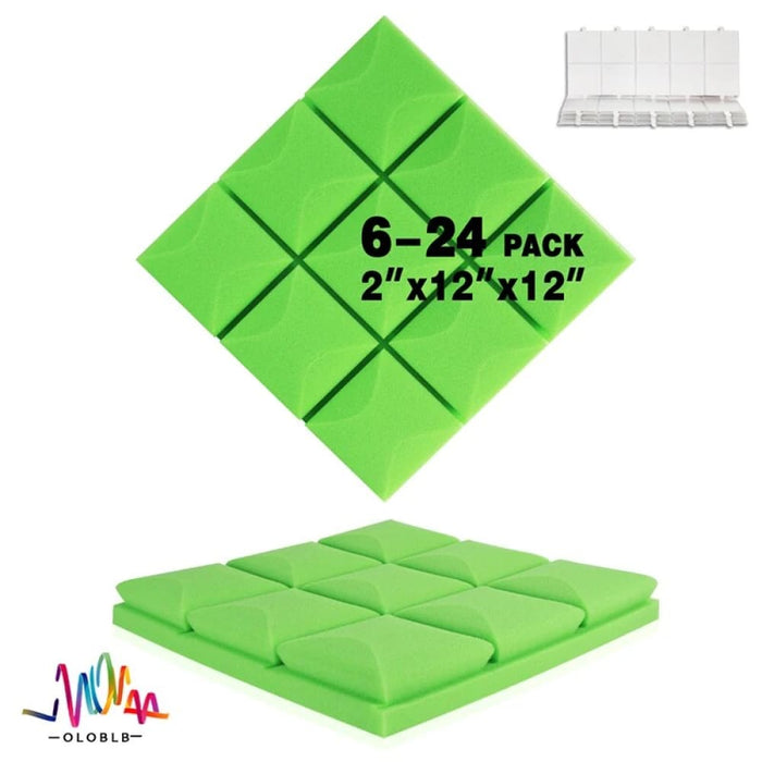 Sound Absorbing Foam 6/12/24pcs Room Insulation Studio