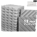 Sound Absorbing Foam Panel 12pcs Rhombus Groove Recording