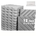 Sound Absorbing Foam Panel 12pcs Rhombus Groove Recording