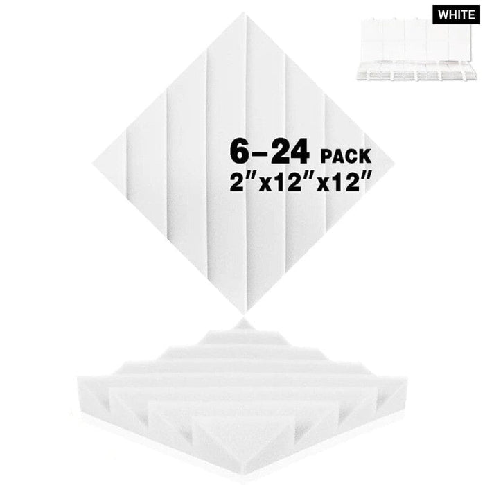 Sound Absorbing Material 6-24 Pcs Absorber Diamond Groove