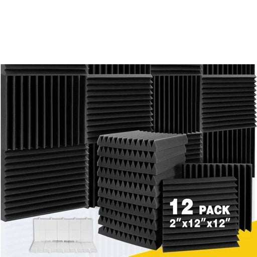 Sound Absorbing Wall Panels 12 Pcs Proof Insulation Studio