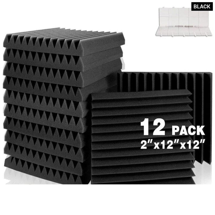 Sound Absorbing Wall Panels 12 Pcs Proof Insulation Studio